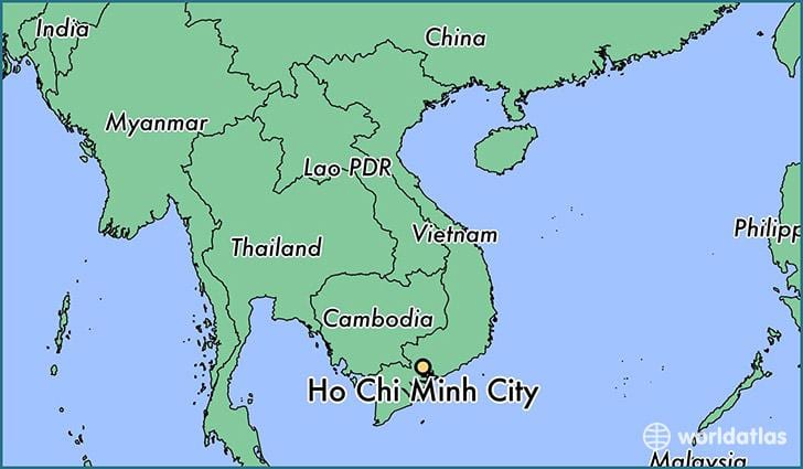 Kaart ho chi minh city maailmas