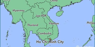Kaart ho chi minh city maailmas